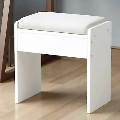 Brief Dressing Table Stool Piano Seat Padded Soft Makeup Bench Chair Bar Bedroom • £24.39