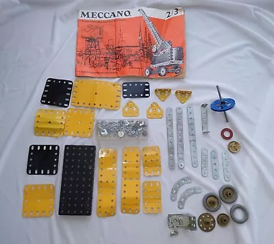 60s Meccano - Parts For Mobile Crane PLUS Book. See Photos. All Sales To MND 💎 • £3.63