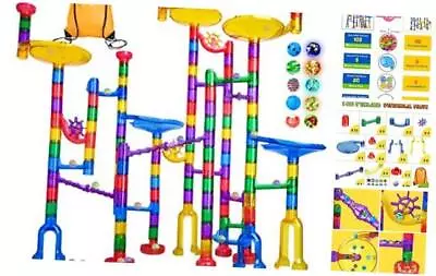  Marble Run - 132Pcs Marble Maze Game Building Toy 132pcs With Glowing Marbles • $62.52