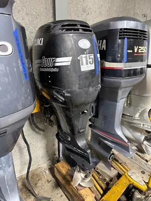 2000 Suzuki 115 Hp DF115 4-Stroke 20  Outboard Motor Runs Well Good Shape Prop • $3950