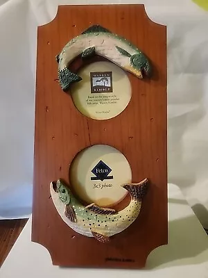 Warren Kimble Wooden Picture Frame With Fish • $16