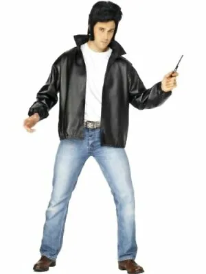 Smiffys Mens Grease T-Birds Jacket Size L Colour Black 27488 • £33.64