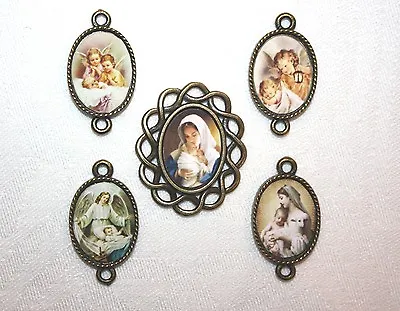 £24.28 • Buy New Mother Rosary Parts Set~Blessed Mother Rosary Center & Guardian Angel Paters