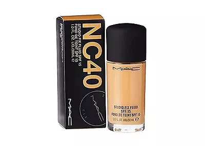 MAC Cosmetics Studio Fix Fluid SPF 15 Foundation NC40 Authentic • $33.95