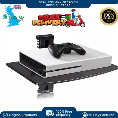 Tv Floating Shelf Wall Bracket Strengthened Tempered Glass DVD Consoles Uk • £10.99