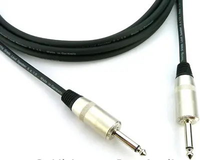 1m Jack To Jack 1/4  Amp Cab Speaker PA Lead Rean 2 Core 1.5mm² Cable • £9.20