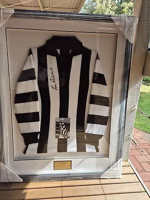 RARE VINTAGE COLLINGWOOD MAGPIES AFL 1958 Lou Richards Signed Jumper With Coa • $1270