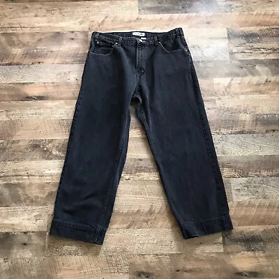 Canyon River Blues Black Denim Jeans Men’s 38x27 • $11