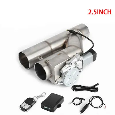 2.5  63mm Remote Control Electric Tail Pipe Downpipe Cutout E-Cut Out Dual Valve • $63.99