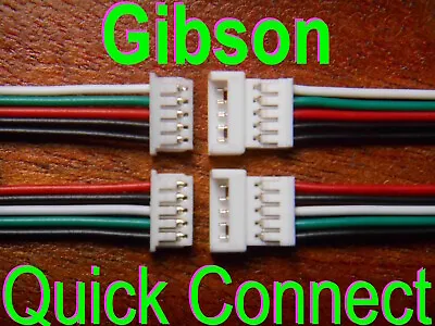 Gibson Quick Connect Adapters Reg Harness - No Pcb Needed  Pickup Connector Plug • $26