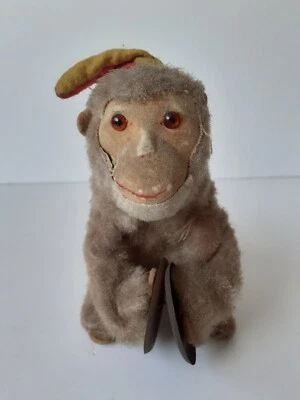 £45 • Buy 1940's Jolly Chimp, Cymbal-banging Wind Up Monkey Toy - 16.5x14.5cm
