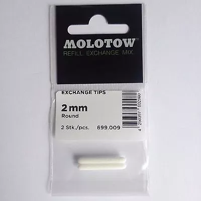 Molotow ROUND 2mm Replacement Tip Pack (5-pc) For 127HS Graffiti Art Marker • $5.29