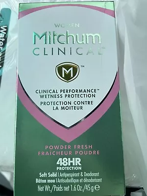 WOMEN Mitchum CLINICAL TM CLINICAL PERFORMANCEM WETNESS PROTECTION POWDER FRESH • $18