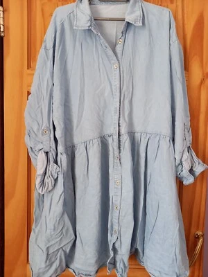 £8 • Buy Denim Dress Size 24