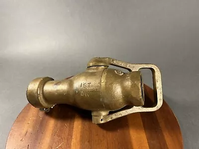 Vintage Akron Solid Brass 1 1/2  Fog Fire Fighting Nozzle  • $99