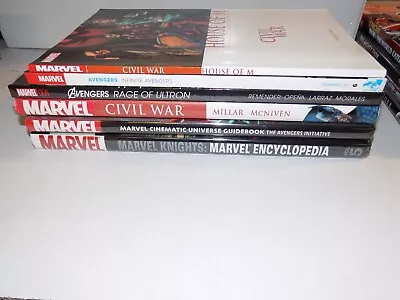 Marvel Avengers/ Civil War Lot Of 6 Deluxe Hardcover Tpb New/ Unread • $48