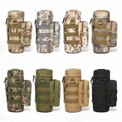 Adjustable Kettle Bag Tactical Molle Water Bottle Carrier Holder Pouch Outdoor % • $19.84