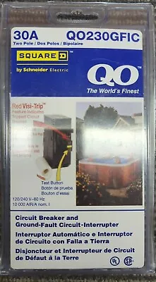 $67.99 • Buy Square D QO QO230GFIC 30 Amp 2-Pole GFCI Circuit Breaker - NEW!!!!