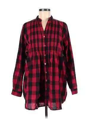 Mainstreet Blues Women Red Long Sleeve Blouse M • $15.74