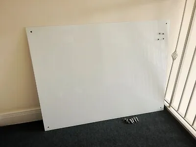 90 X 120 Cm MAGNETIC GLASS  WHITEBOARD DRY WIPE DRAWING BOARD IN VARIETY SIZES • £85