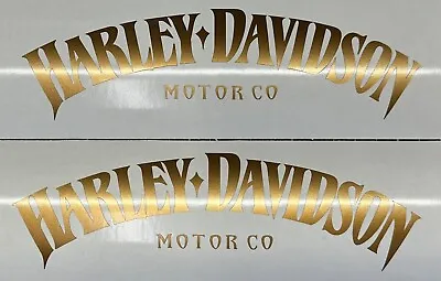(2) Copper Metallic Harley Davidson Tank Decals Stickers Fits Dyna Sportster • $13.99