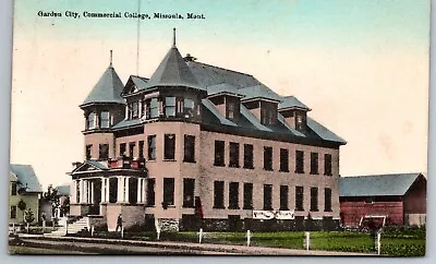 Garden City Commercial College Missoula Montana MT Posted 1912 Postcard • $11.99
