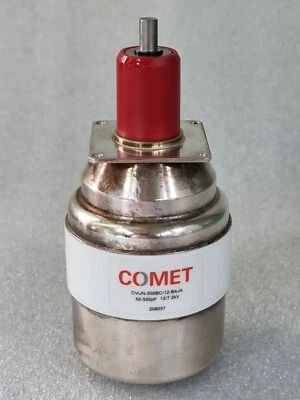 $159.90 • Buy Used COMET Vacuum Capacitor CVUN-500BC/12-BAJA,  50-500pF 12kV/7.2kV #1