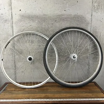 Vintage Shimano 48 Hole Tandem Wheel Set 48h Velocity Clyde Trek Cassette 145 Mm • $251.99