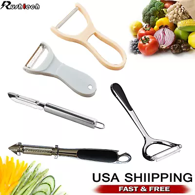 Stainless Steel Sharp Peeler Fruit Apple Vegetable Potato Y Peeler Kitchen Tool • $5.91