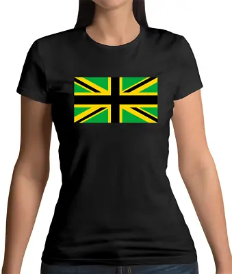 Jamaican Union Jack Womens T-Shirt - Jamaica - Flag - UK • £13.95