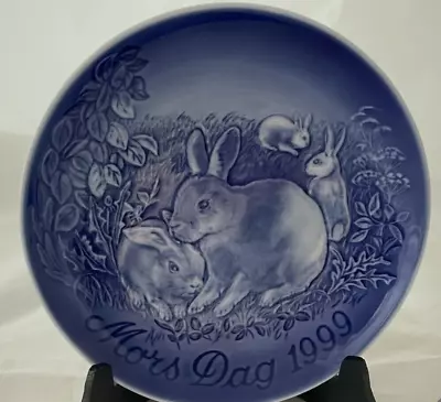 Bing & Grondahl B&G Mother's Day Plate Mors Dag 1999 Rabbit With Kittens • $22