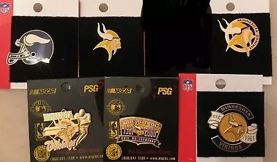 Set Of 6 Minnesota Vikings Logo Collector Pins BLOWOUT PRICE • $16