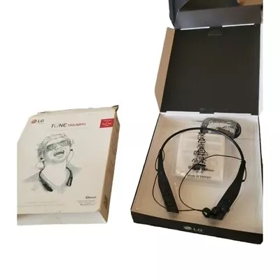 LG Tone Triumph Bluetooth Wireless Stereo Headset Black Sleek Lightweight Design • $42.99