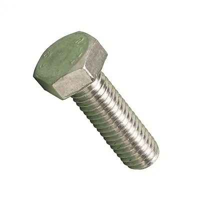 M14 X 50 Hex Head Set Screws Full Thread Bolts A2 Stainless 2 Pack Each DIN 933  • £3.98