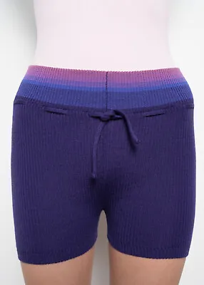 GRISHKO Warm Up Knit Dance Shorts 06202 Blue Stripe Merino Wool Girls / Adults • £14.99