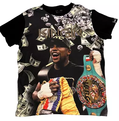 Floyd Money Mayweather TMT TBE Money & Belts T-Shirt XL! Las Vegas Vintage • $75