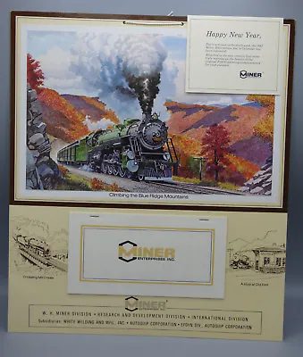 1982 Miner Enterprises Railroad Calendar Climbing The Blue Ridge Mountains • $9.99