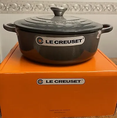 Le Creuset Dutch Oven 3 1/2 Quart Color- Flint Oyster (gray) New In Box • $299.99