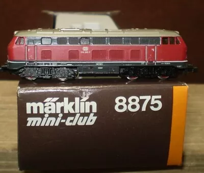 AG) Marklin Z Scale Gauge Mini-Club 8875 Diesel Locomotive Runs BR 216 025-7 • $79.85