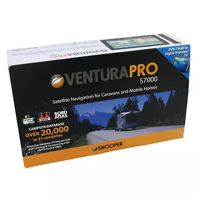 Snooper Ventura Pro S7000 Car Navigator GPS Sat Nav DVB-T Digital TV Caravan • £109.95