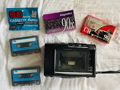 Vintage Cassette Player Portable Recorder Sealed Magnetic Recorder Tapes Music • $49.99