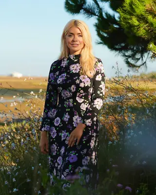 M&S Floral  Midi Tea Dress (Holly Willoughby) Size UK 12 Reg BNWT • £19.99
