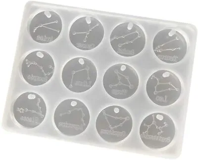 12 Zodiac Constellation Resin Casting Moulds Epoxy Molds For Jewellery Making   • £5.77