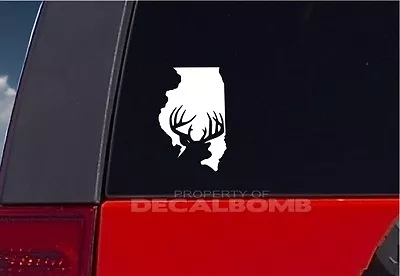 $3.99 • Buy Illinois Deer Hunting State Decal / Sticker Il Buck Antler Bow Hunt