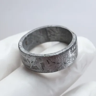 Muonionalusta Meteorite Carved Ring SIZE(US11.5 ) Meteorite Ring  R2093 • $49