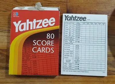 Yahtzee Score Sheets - 80 Sheets In All - C 1982 1990 1996  Missing A Couple • $8.96