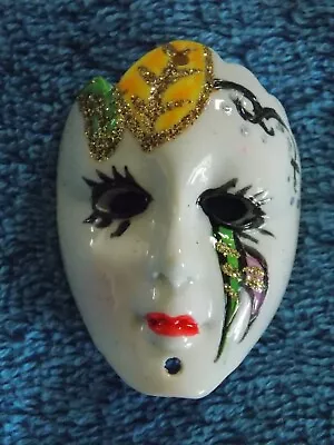 Miniature  Masquerade Full Face Mask - 2 Inches - New Orleans • $4.99