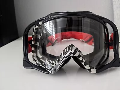 Oakley MX Goggles Red White Clear Lenses Motor Cross Motorcycle • $40