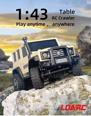 LDARC X43 Crawler RC Car 1/43  4WD Mini Climbing Vehicle Toy Desktop Off Roader • $33.71