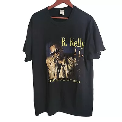 Vintage R Kelly 2015 King Of R&B Tour Mr. Show Biz  Rap T-Shirt Size XL Az • $35